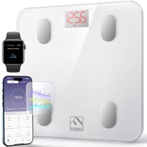 FITINDEX Smart Scale for Body Weight, Bluetooth Body Fat Scale with BMI