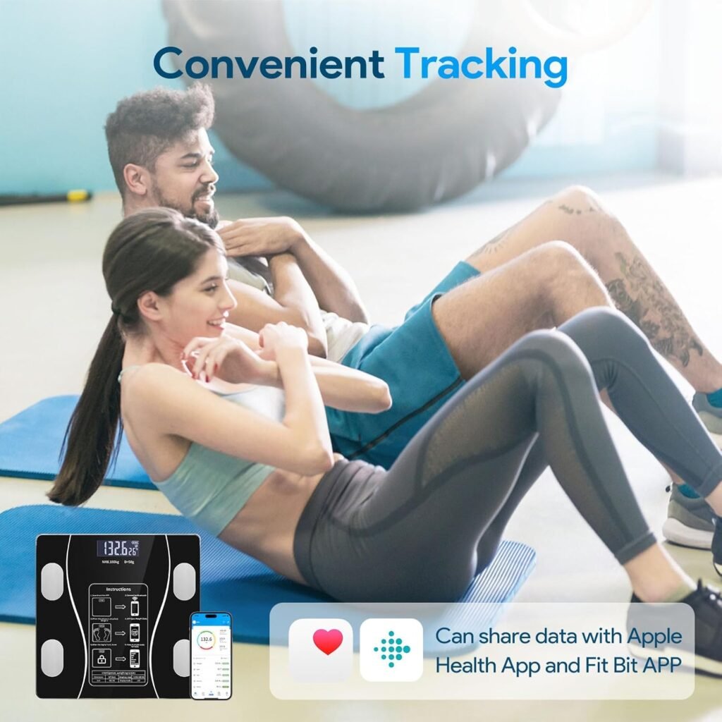 Digital Simple and Practical Body Fat Scale with Smartphone App